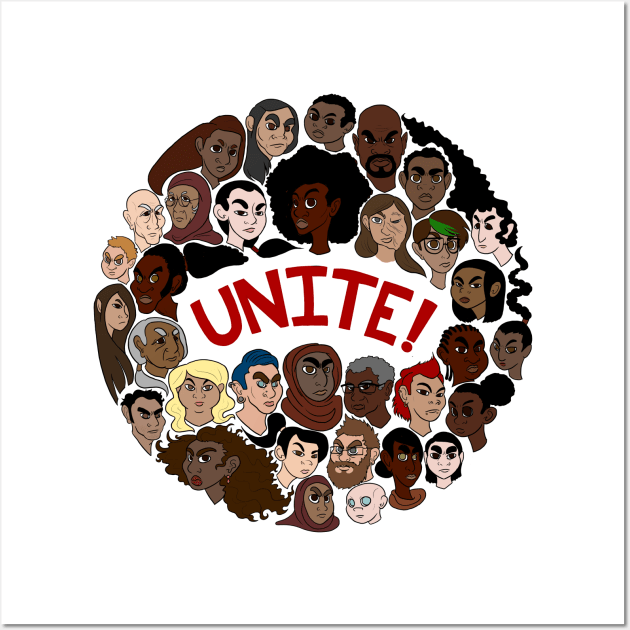 Unite against Hate Wall Art by AliLavoie